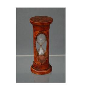 Artistic Modern Handmade Wooden Hourglass Timer Set Classic Decorative <b>Shelf</b> Accent for Elegant Home Office Decor - Product Image 5