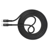 Câble de données USB tressé en coton Type-C 100W à charge ultra-rapide pour téléphone portable, imprimante, ordinateur, utilisation en voiture - Compatible Vivo, en cuivre