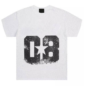 Camiseta de Algodón Lisa, Suave, Transpirable, Cómoda, Informal, para Uso Diario, Unisex, para Hombre y Mujer, Ropa de Verano - Product Image 1