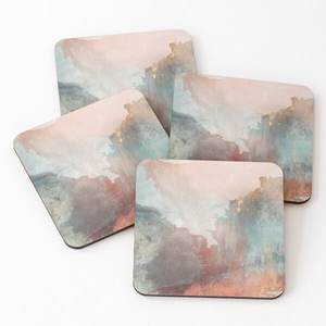 Authentique personnalisé en bois renard sous-verres ensemble en bois rustique animaux des bois sculpté à la main thé café - Product Image 1