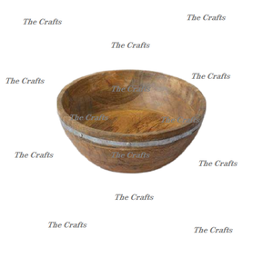 ชามไม้คุณภาพพรีเมียม ดีไซน์ใหม่ล่าสุด รูปทรงกลม สำหรับใส่ผลไม้ ขนมขบเคี้ยว ราคาคุ้มค่า - Product Image 1