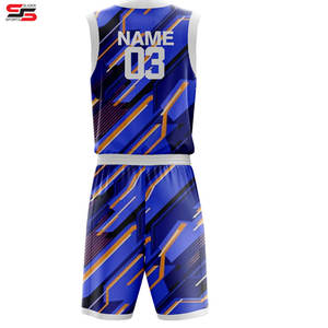 100% Polyester meilleure qualité basket-ball uniforme sport sur mesure nouveau Design respirant maillots Shorts en gros adultes - Product Image 2