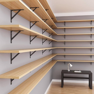 Kits d'étagères flottantes en bois pour murs de magasins - Product Image 1