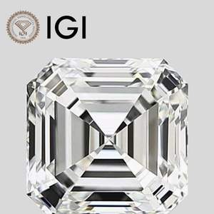 Diamante Suelto Asscher de 3 Quilates, Color E, Claridad VVS2, Certificado IGI, Corte Asscher - Product Image 1