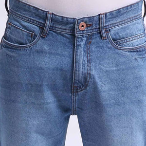 Pantalones vaqueros deportivos informales para hombre de secado rápido 100% algodón nuevo diseño cintura alta patrón recto cintura media precio bajo hecho en Pakistán - Product Image 5