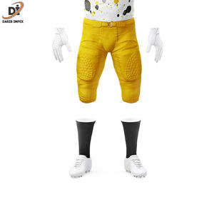 Conjuntos de ropa deportiva de uniforme de fútbol americano de malla/poliéster/Spandex ligero transpirable con impresión de logotipo personalizado de gran venta - Product Image 6