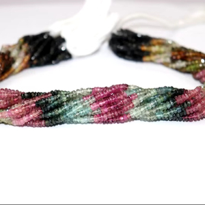 Cuentas Sueltas Modelo 005 de Mehrajudin Gems, Cuentas de Piedras Preciosas Naturales de Super Calidad, Turmalina Multicolor Tallada, Tamaño Pequeño, Cuentas de Terceros - Product Image 1