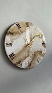 TEXTURES Horloges murales en résine époxy pour espaces exquis Cadeau unique de décoration intérieure Horloge murale époxy océanique par Antique Creation - Product Image 2