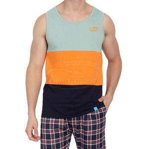 Débardeur de sport tricoté personnalisé pour homme avec logo, respirant, haute qualité, pour l'été, la course, en polyester, technique lavée - Product Image 2