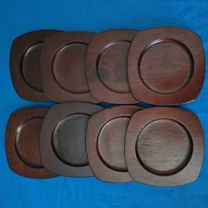 Portavasos y posavasos para ceremonia del té de madera maciza hechos a mano, alfombrillas y almohadillas elegantes para servir té - Product Image 1