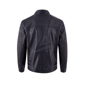 Hot Selling <b>Men</b> Clothing Leather <b>Jacket</b> New Fashion <b>Men</b> Leather <b>Jacket</b> Windproof Leather <b>Jacket</b> - Product Image 2