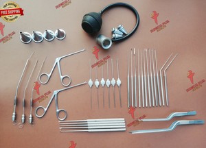 Micro Shea, Pinzas para Oído Hartman, Cánula y Tubo de Succión Barren, Juego de 36 Piezas - Product Image 3