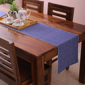 Chemin de table imprimé rectangle poly coton de la marine européenne moderne Technique tissée pour les décorations de fête d'hôtel de maison de mariage - Product Image 1