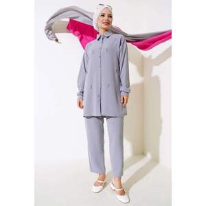 Beaded Front Aerobin Juego 2 Piezas Gris - Product Image 4