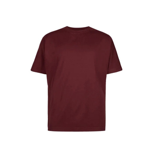 Personalizable de alta calidad 100% algodón de los hombres Slim Fit sólido manga corta Camiseta cuello redondo - Product Image 1