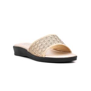 Sandalias con tacón Softy CL7115 informales doradas - Product Image 2