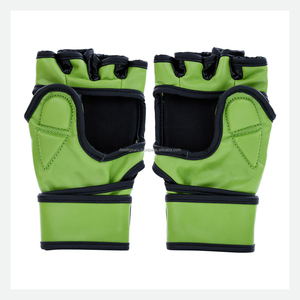 Factory Price Custom Leather MMA Boxing <b>Gloves</b> Breathable Hook Loop Closure for Wrist Lightweight Half Finger/<b>Fingerless</b> - Product Image 1