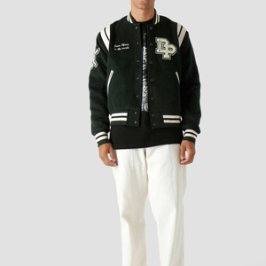 Premium Unique OEM Custom Chain Embroidered Custom Colors Custom Logo Reversible Waterproof Winter <b>Gothic</b> Vintage <b>Jacket</b> Men - Product Image 3