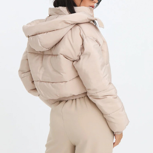 Chaqueta con Capucha Desmontable de Color Sólido, Transpirable, Ecológica, Impermeable, con Logotipo Bordado, Talla Grande, Tono Natural Personalizado para Invierno - Product Image 4