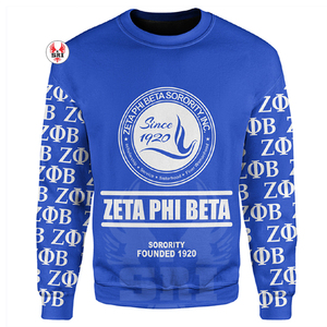 Delta personnalisé coton polaire brodé Sigma sweat-shirt sororité pull de haute qualité vêtements grecs Zeta femmes sweat-shirts - Product Image 4