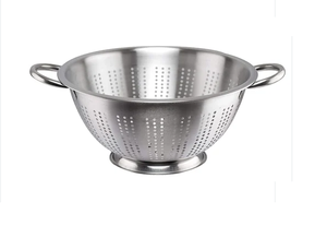 Colador de acero inoxidable para cocina profunda, juego de lavabo estándar con colador en forma de cesta para arroz de frutas y verduras - Product Image 3