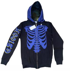 เสื้อมีฮู้ดสำหรับผู้ชาย,เสื้อสเวตเตอร์ผ้าฝ้ายออร์แกนิกพิมพ์ลายโฟม3d พิมพ์โลโก้แบบพอง - Product Image 4