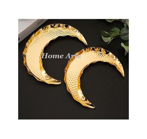 Plateau à thé et café en métal de la plus haute qualité Design tendance Plateau de service alimentaire de forme personnalisée pour les meilleures ventes - Product Image 2