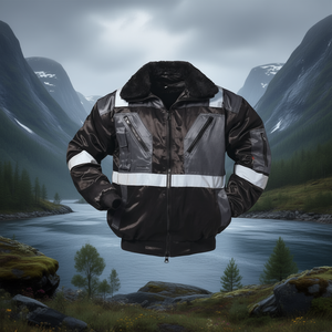 เสื้อแจ็กเก็ตนักบิน Combi 4 in 1 kirkenes ขนาด L สีดำ/ สีเทาเสื้อกันฝนสำหรับนอร์เวย์ - Product Image 3