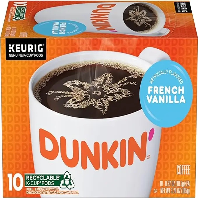 Dunkin Donuts French Vanilla Flavored Coffee Keurig k-cups with best quality