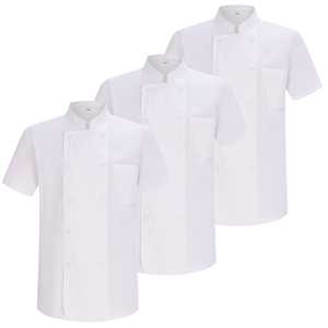 Pack of 3 Units - Men's Chef <b>Jacket</b> <b>Short</b> Sleeves 3-8421 - Product Image 2