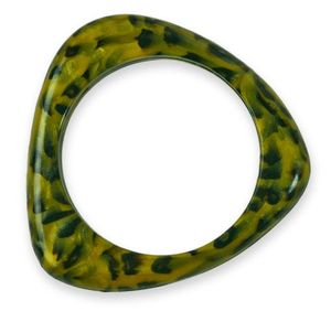 Resin Cuff Bangle <b>Bracelet</b> Color Resin With Multi Gemstone Bangle Stacking Handmade bh crafts - Product Image 1