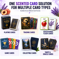 Cartes à jouer écologiques parfumées personnalisées, jeu de poker personnalisé avec logo, emballage en boîte pour usage familial