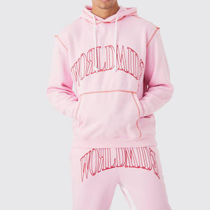 Survêtement pour homme en molleton respirant surdimensionné, 100% coton, décontracté, streetwear, survêtement surdimensionné pour l'extérieur, tenue de sport - Product Image 5