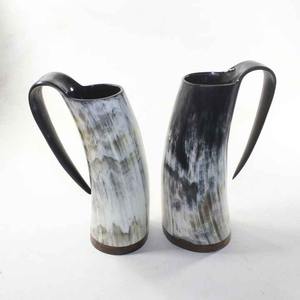 Tazas de cuerno de búfalo de lujo, artesanías naturales, estilo religioso tallado pulido para servir cerveza, Café en bares caseros, Exportación a granel de la India - Product Image 5