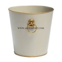 Super qualité couleur blanche et noire forme ronde grande taille maison et hôtel nettoyage intérieur poubelle à prix raisonnable fournitures