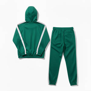 Survêtement coupe-vent à capuche personnalisé avec logo pour hommes - Tissu doux et confortable pour les entraînements, la mode décontractée et la promotion d'équipe - Product Image 4