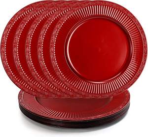 Couleurs personnalisées Lot de 4 dessus de table Petite taille Couleur personnalisée Assiette de présentation pour dîner Fait à la main Assiette de présentation décorative en gros - Product Image 6