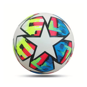Balón de fútbol profesional con logotipo personalizado, tamaño oficial 5, balón de fútbol de alta calidad con unión térmica de cuero sintético PU - Product Image 4
