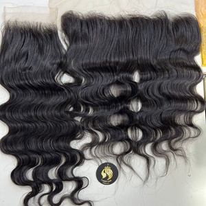 Perruques ondulées frontales transparentes en cheveux humains pour faire des perruques Perruques 360 cheveux humains frontales en dentelle pour femmes noires - Product Image 2