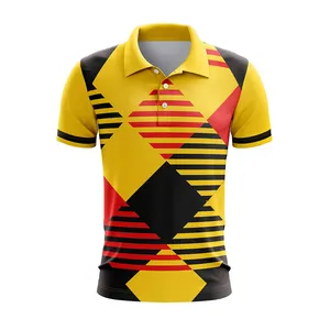 Op Maat Gemaakte Poloshirt Voor Heren Polo T Shirt Met Oem Odm Sublimatie Print Polo-Shirt