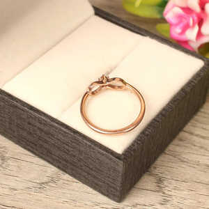 Simple Infinity CZ 92.5 <b>Sterling</b> <b>Silver</b> Wedding <b>Ring</b> Geometric Pattern Rhodium Plating Bezel <b>Set</b> Zircon Infinity CZ Fine <b>Rings</b> - Product Image 4