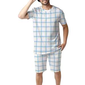 Conjunto Informal de Algodón para Hombre, Camiseta y Pantalones Cortos de Dos Piezas, Ropa Deportiva para Gimnasio, Entrenamiento, Verano - Product Image 2