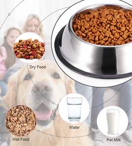 Portable 2500ml <b>Stainless</b> <b>Steel</b> <b>Dog</b> Food <b>Bowl</b> With Non-Slip Rubber Base Anti-Slip Pet Feeding <b>Bowl</b> Pet <b>Bowls</b> & Feeders - Product Image 4
