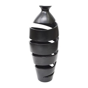 Vases et pots à fleurs en métal poli brillant de dernière conception de bouteille Articles de fournitures de décoration de maison et de chambre de bonne qualité - Product Image 6