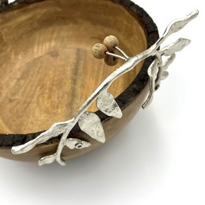 Decorative <b>Wooden</b> <b>Bowl</b> Handcrafted Wood <b>Salad</b> <b>Bowl</b> with Vintage Look and Rustic for Home Decor - Product Image 2