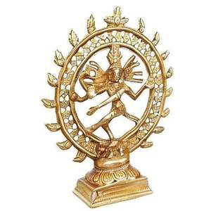 Grande sculpture de Nataraja en laiton faite à la main de qualité exportatrice Dieu hindou de la danse, idéale pour la méditation et les zones d'exposition de l'Inde - Product Image 4