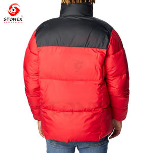 Vestes en duvet légères surdimensionnées avec logo personnalisé en gros pour hommes - Product Image 3