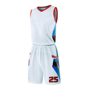 Uniforme de basket-ball nouveau style respirant pour hommes pour l'entraînement ensemble de vêtements de sport haute visibilité en vente - Product Image 3