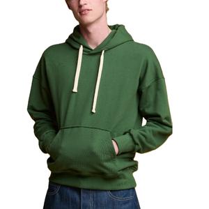 Sudadera con capucha extragrande de algodón 100% personalizada de alta calidad para hombre, diseño recortado cuadrado de peso pesado esencial de BD - Product Image 3