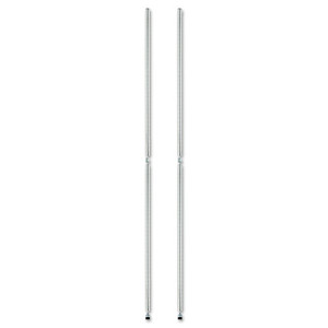 Alera ALESW59PO36SR Paquete de 4, 36 pulgadas. Postes Apilables para Estanterías de Alambre - Organizador de Oficina Plateado - Product Image 2